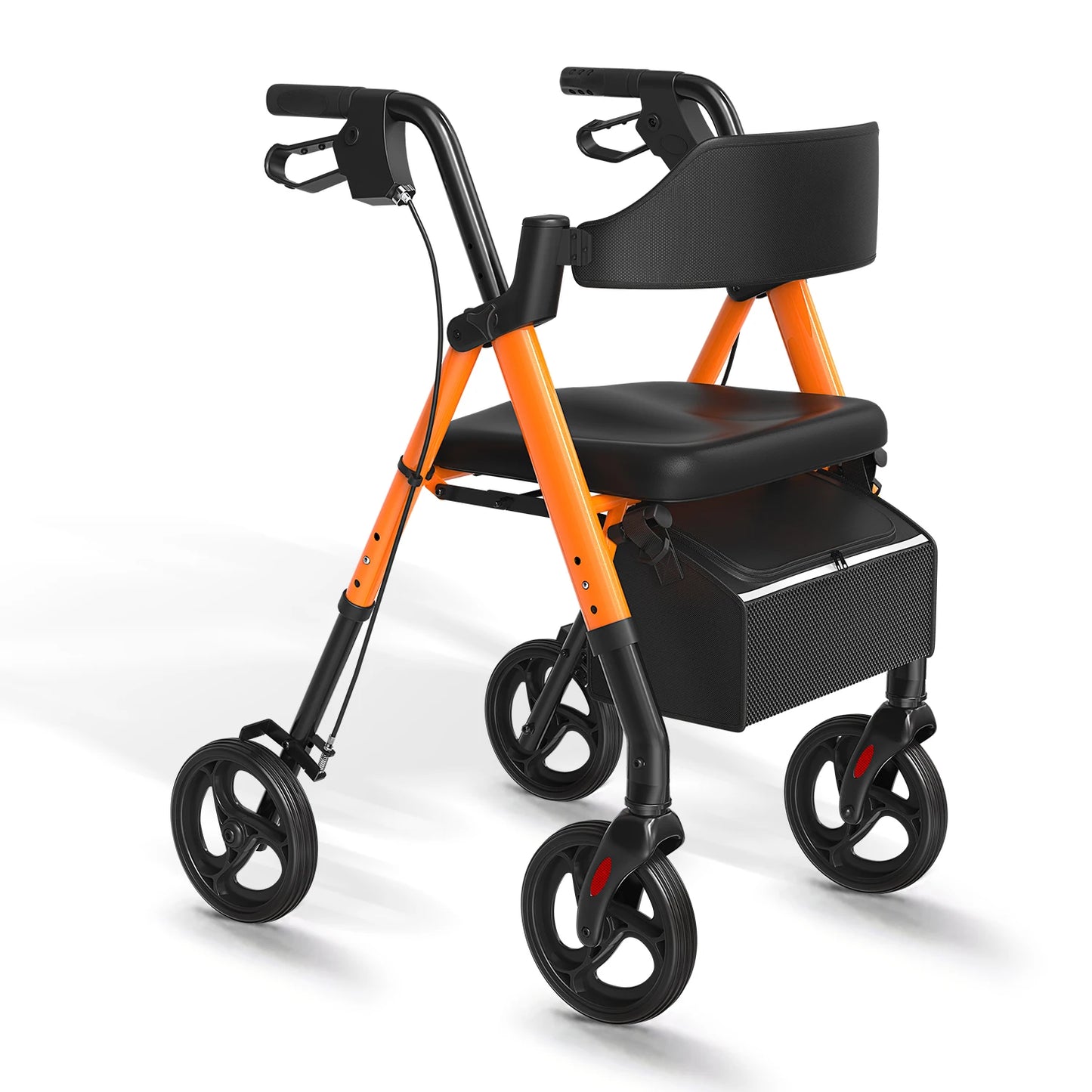 Maidesite Rollator Walker For Seniors With Seat And Aluminum Frame