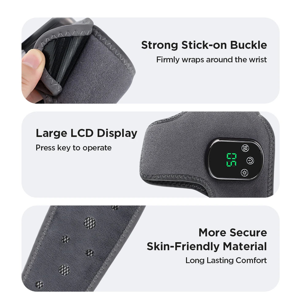 PASTSKY Electric Foot Massager With Heated Vibration And Ankle Support