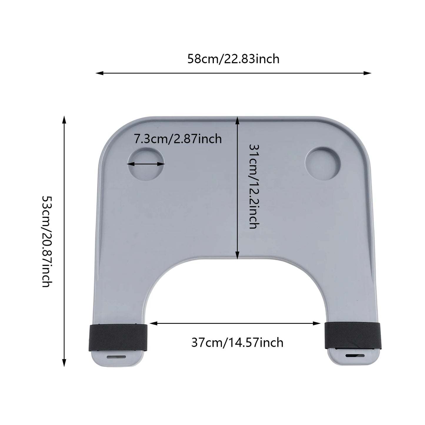 Durable Detachable Wheelchair Tray With Cup Holder For Eating