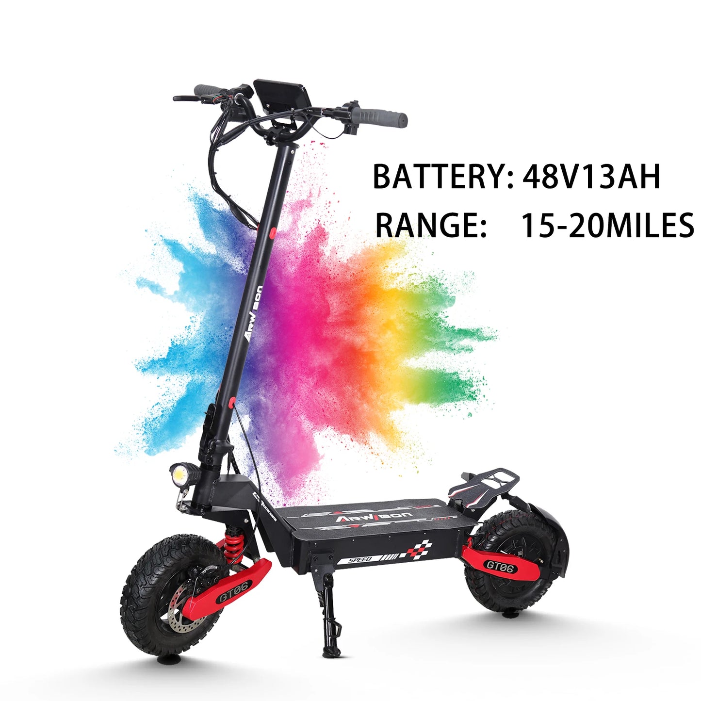 Arwibon GT06 1200W Foldable E Scooter For Adults Off Road