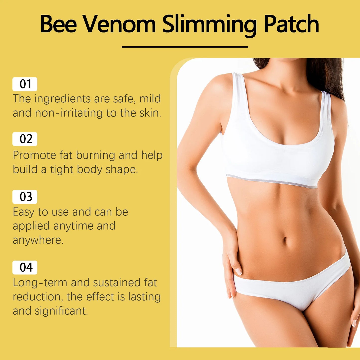 South Moon Bee Venom Body Shaping Patches For Belly Slimming Detox