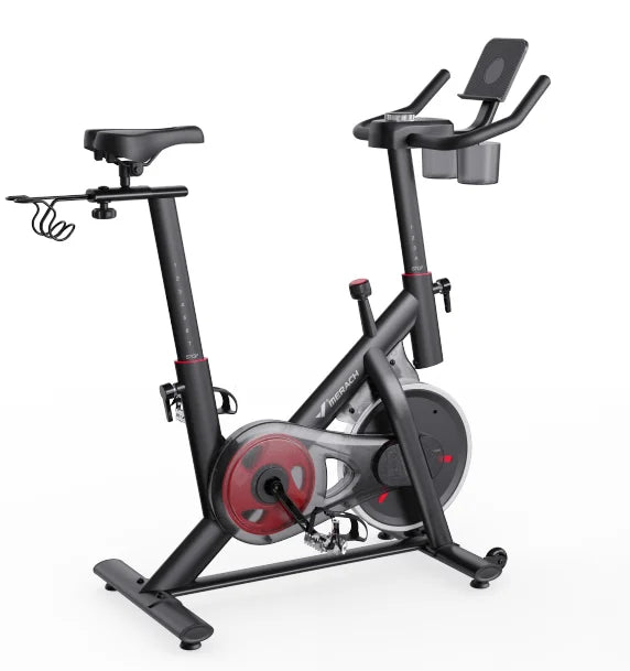 MERACH Magnetic Exercise Bike With App Low Noise Indoor Cycling