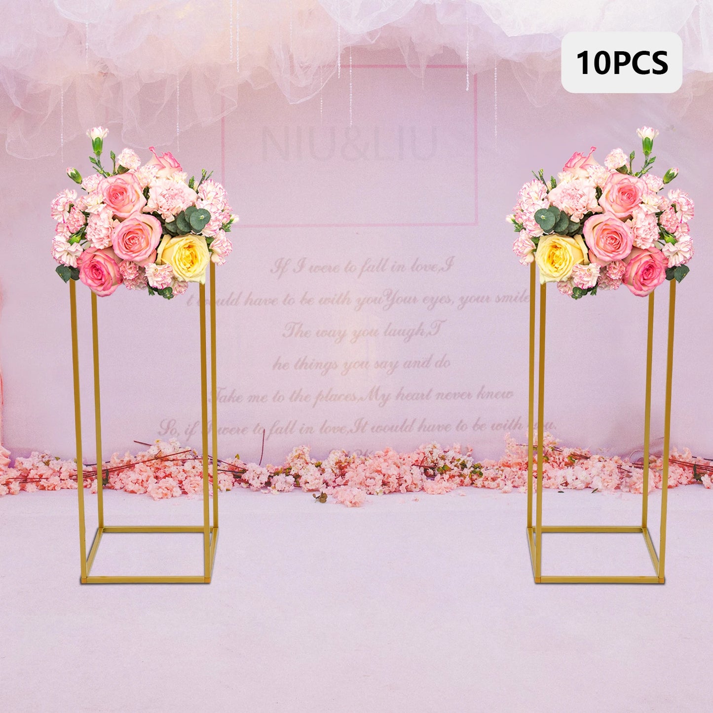 Metal Flower Rack Set For Elegant Weddings And Events
