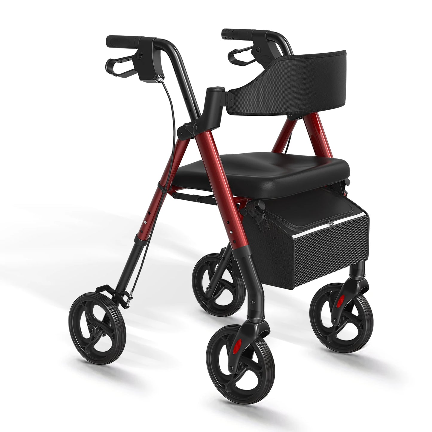 Maidesite Rollator Walker For Seniors With Seat And Aluminum Frame
