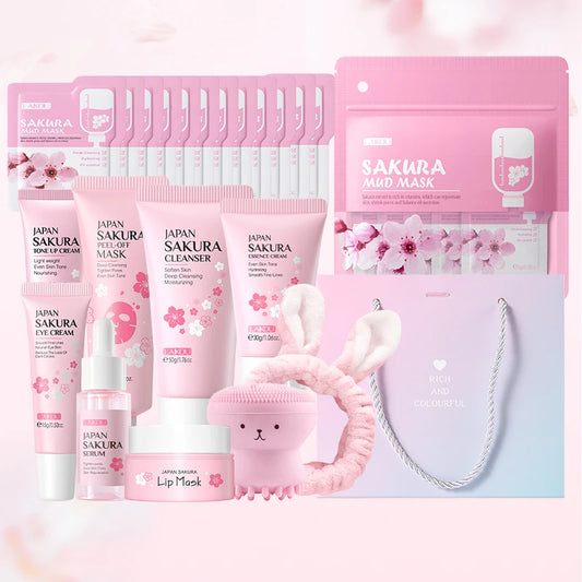 LAIKOU Sakura Skincare Set Moisturizing Anti Aging Kit