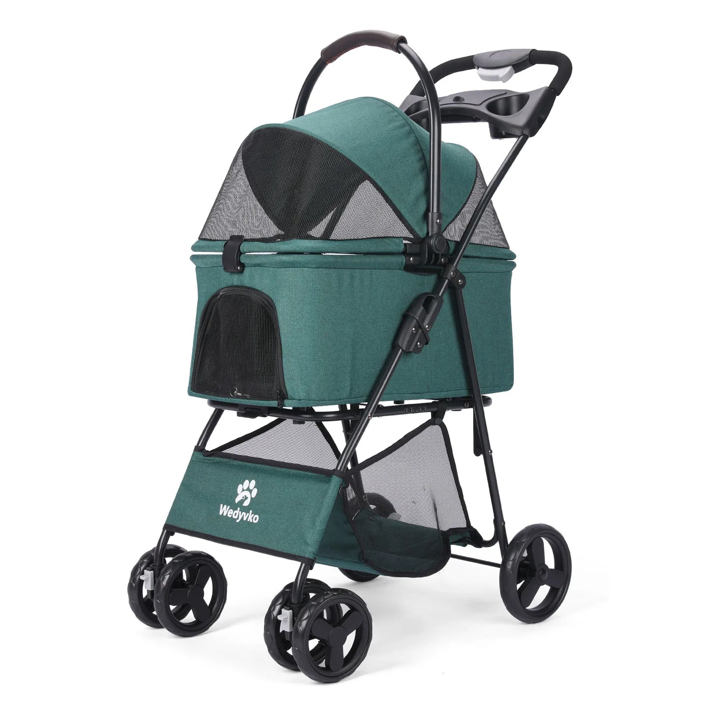 3in1 Pet Stroller With Removable Carrier For Dogs And Cats