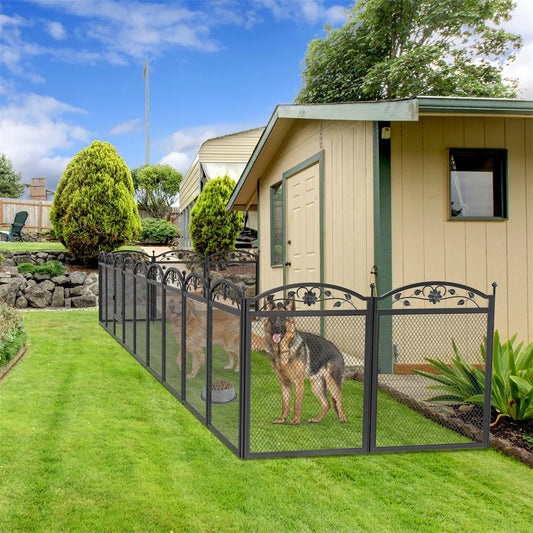 BINGOPAW Heavy Duty Dog Playpen 8 Panels For Outdoor Use