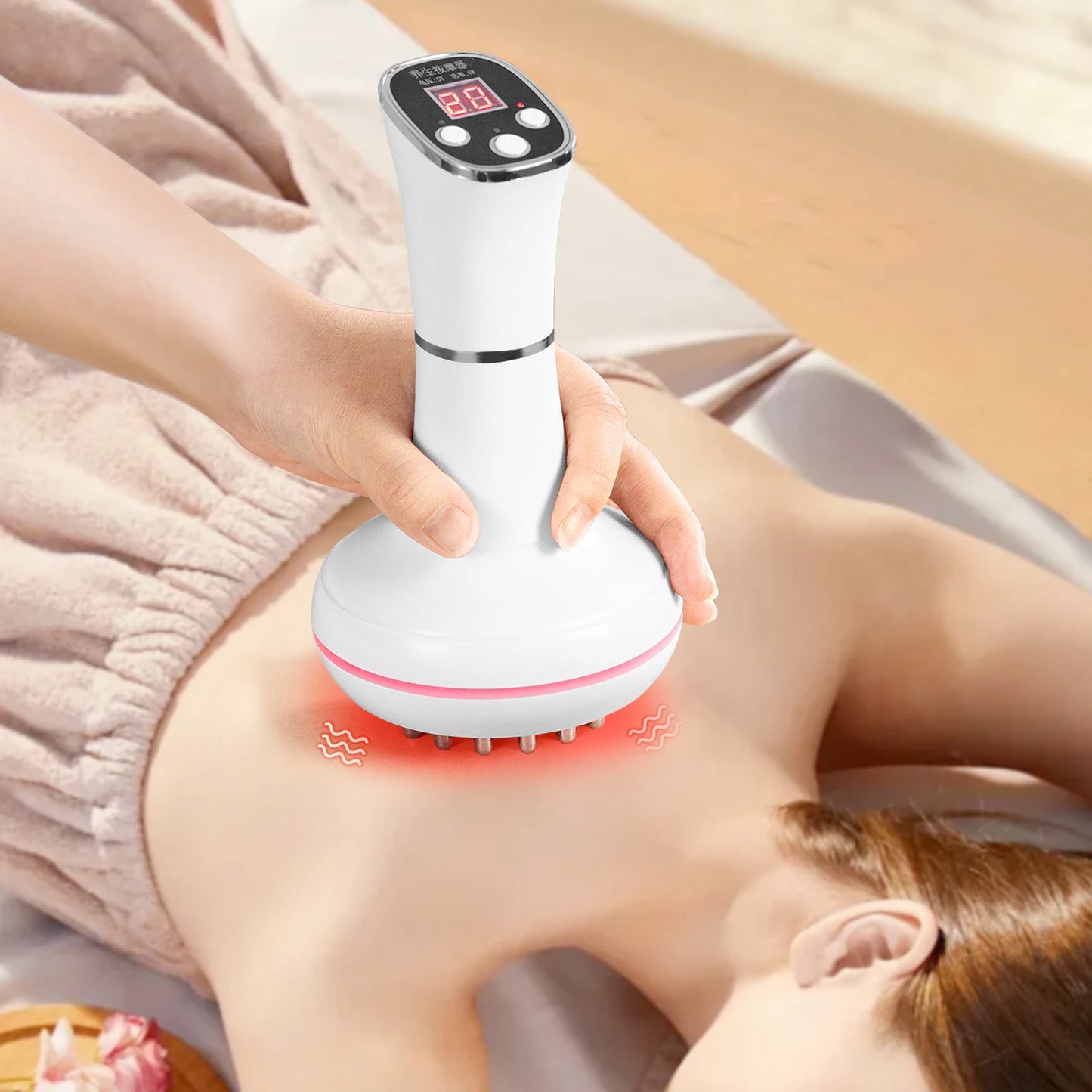 Meridian Massager For Neck Shoulders Back Legs Abdomen Scraping Tool