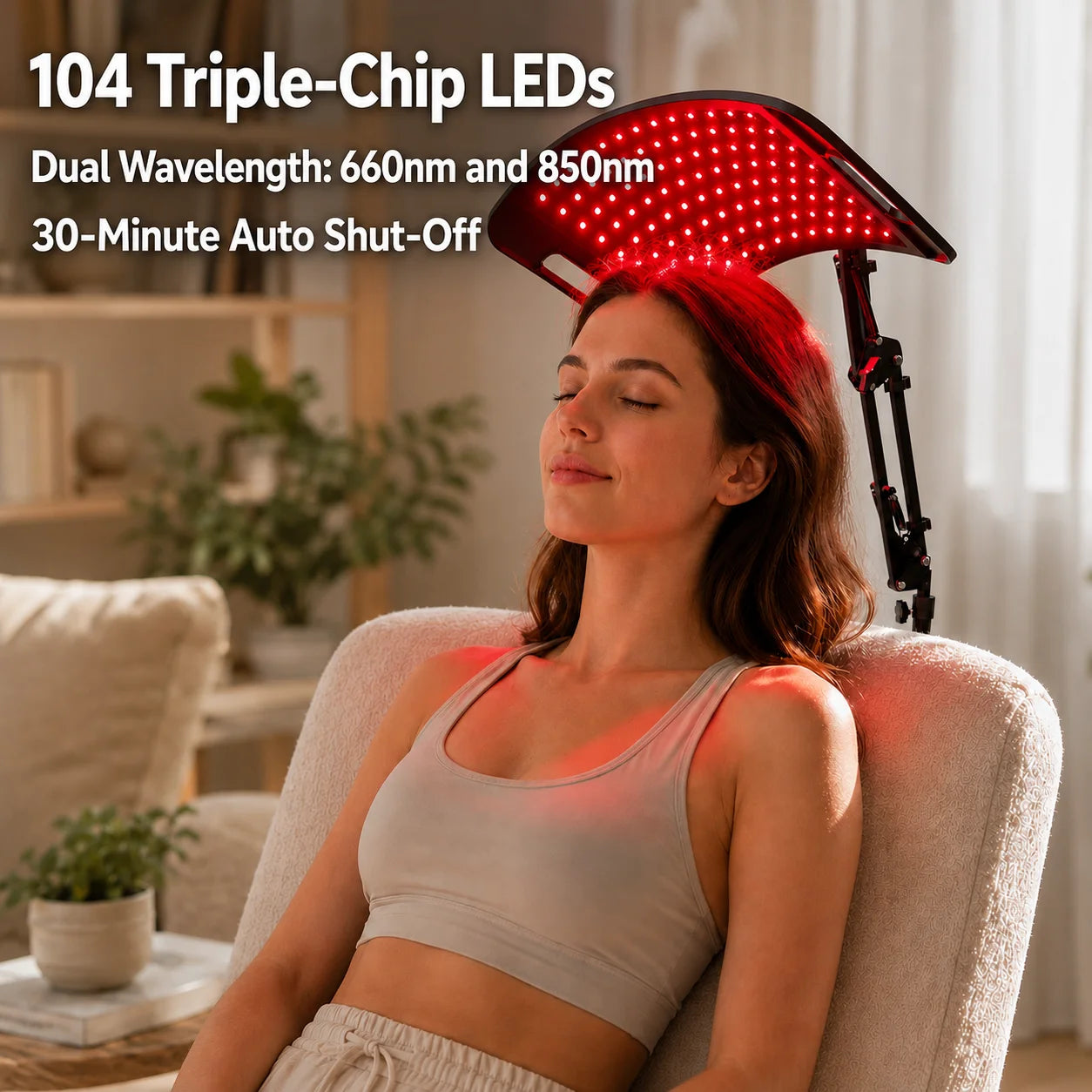 Near Infrared Light Therapy Panel For Face And Body Stand