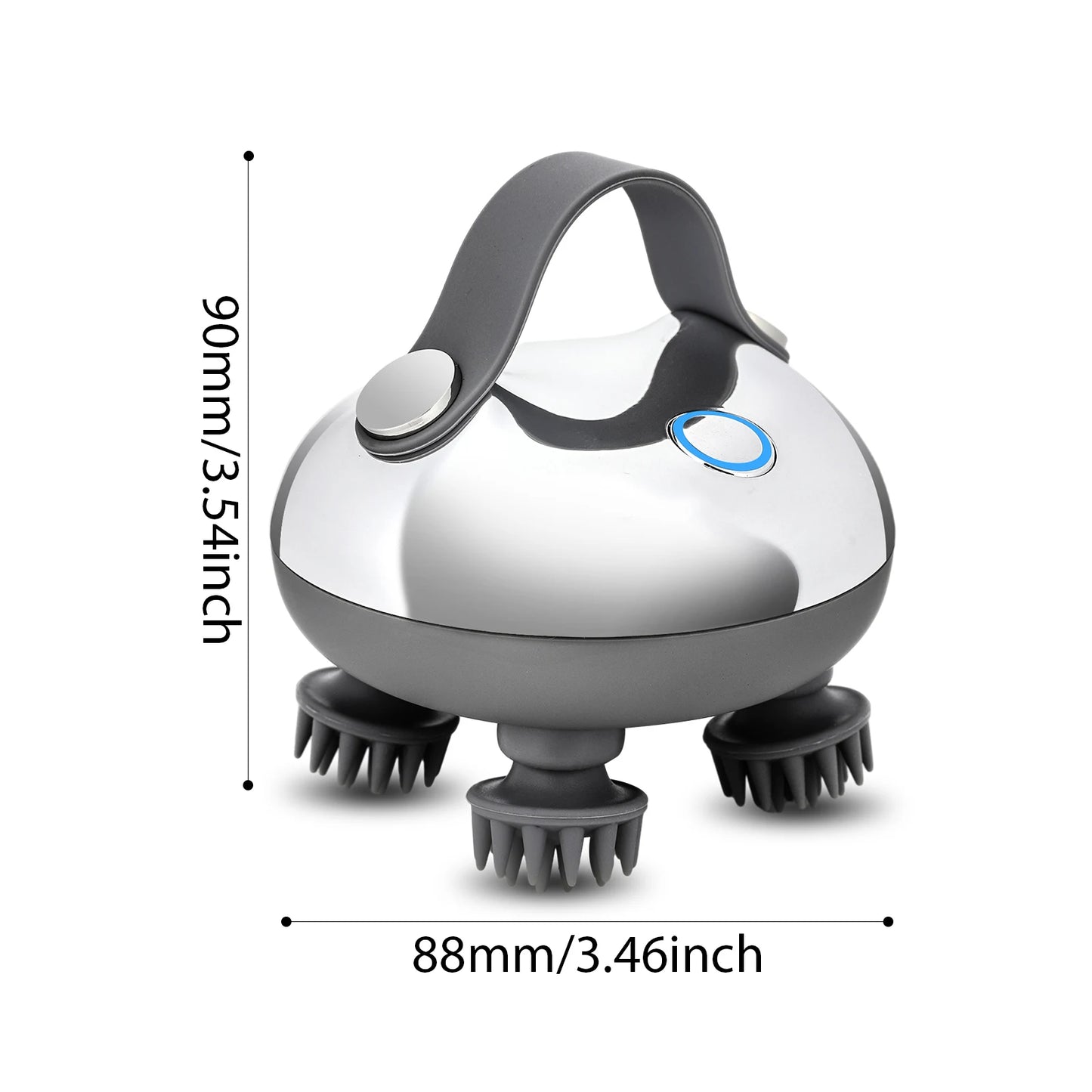 APWIKOGER Electric Scalp Massager With 8 Silicone Heads 3 Modes