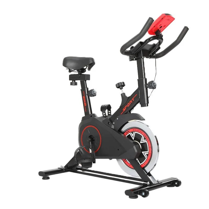Silent Indoor Spin Bike With Adjustable Seat For Cardio Training