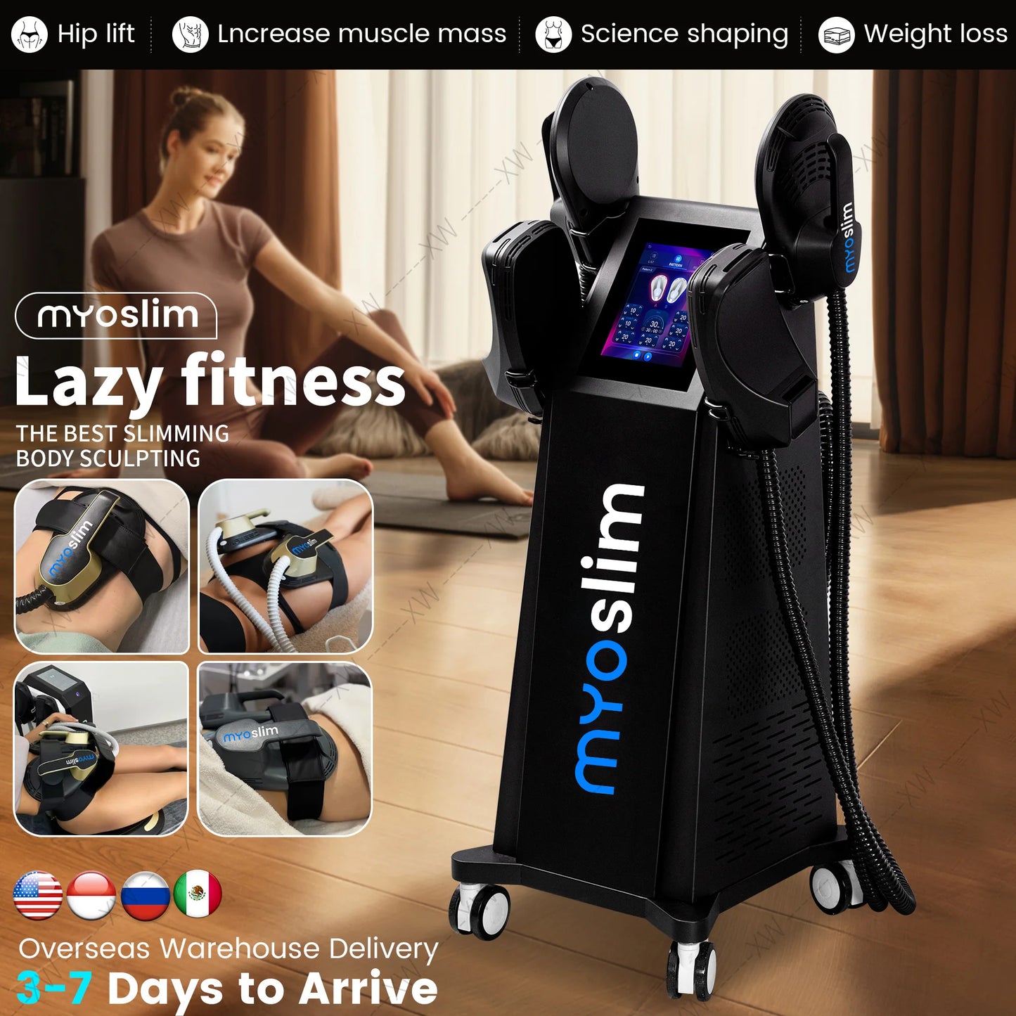 Myoslim EMS Body Sculpting Device for Fat Burning and Toning