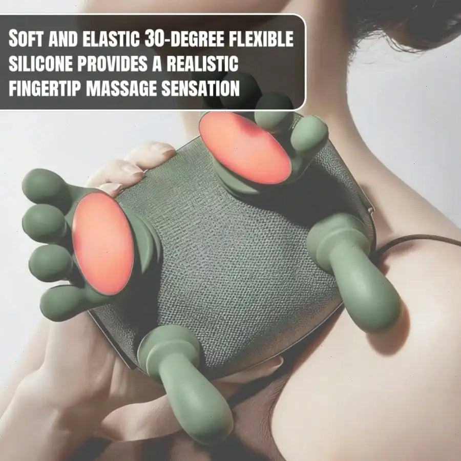 4D Shiatsu Neck And Shoulder Massager With Heat Wireless Deep Tissue