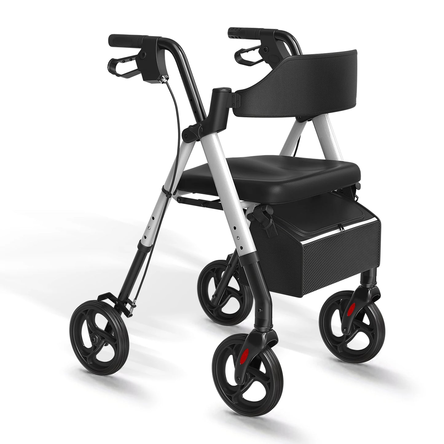 MaiDeSiTe Rollator Walker For Seniors With Seat Foldable Aluminum Frame