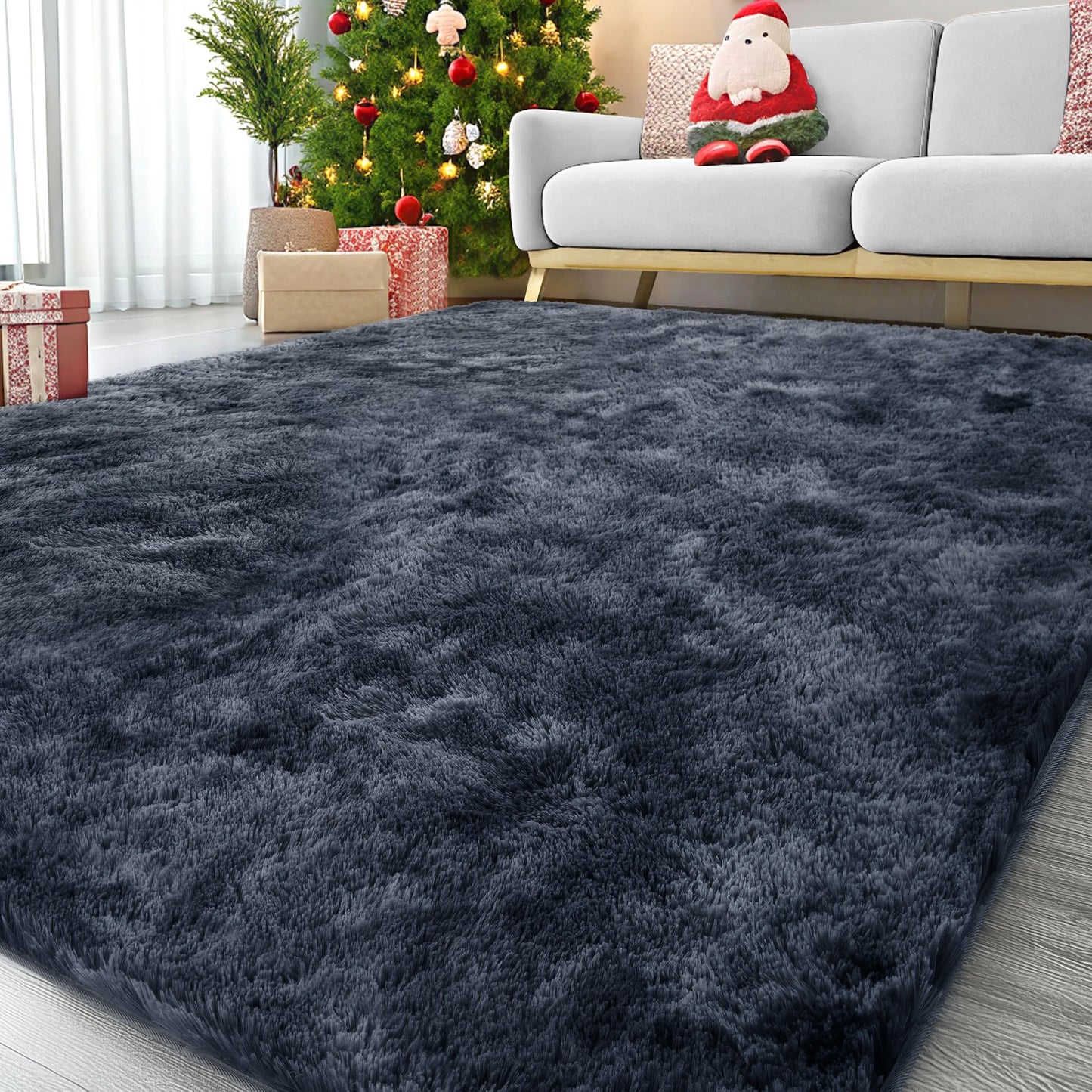 Ultra Soft Puffy Rug For Bedroom And Living Room Decor