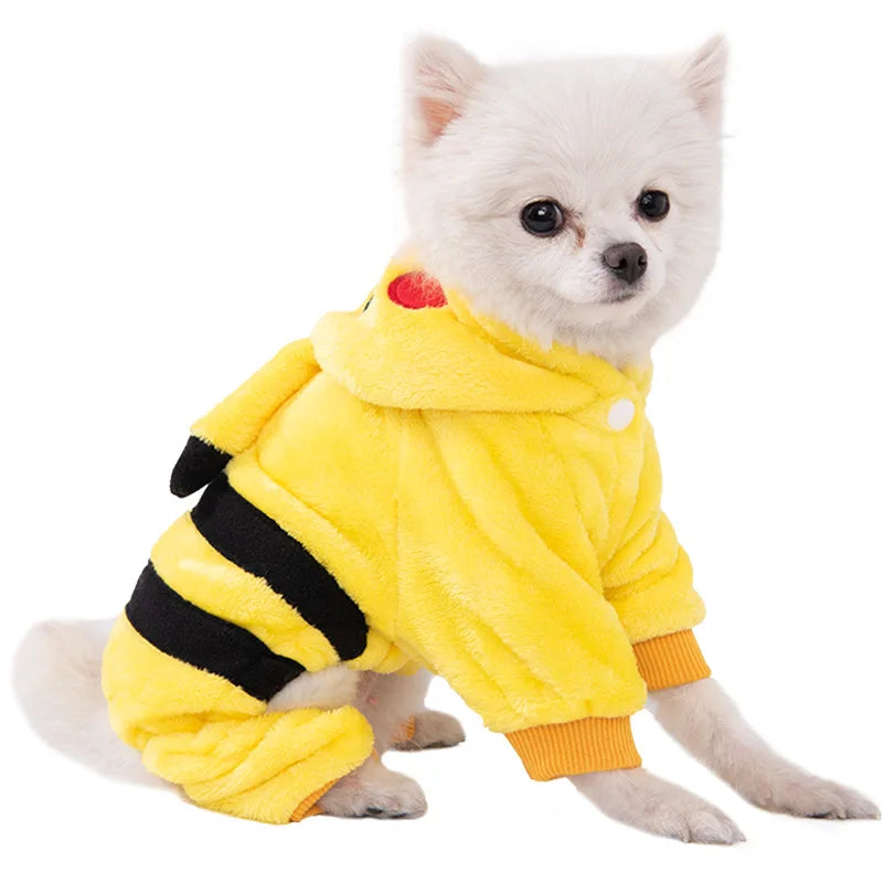 Soft Fleece Dog Jumpsuit For Small Dogs And Puppies