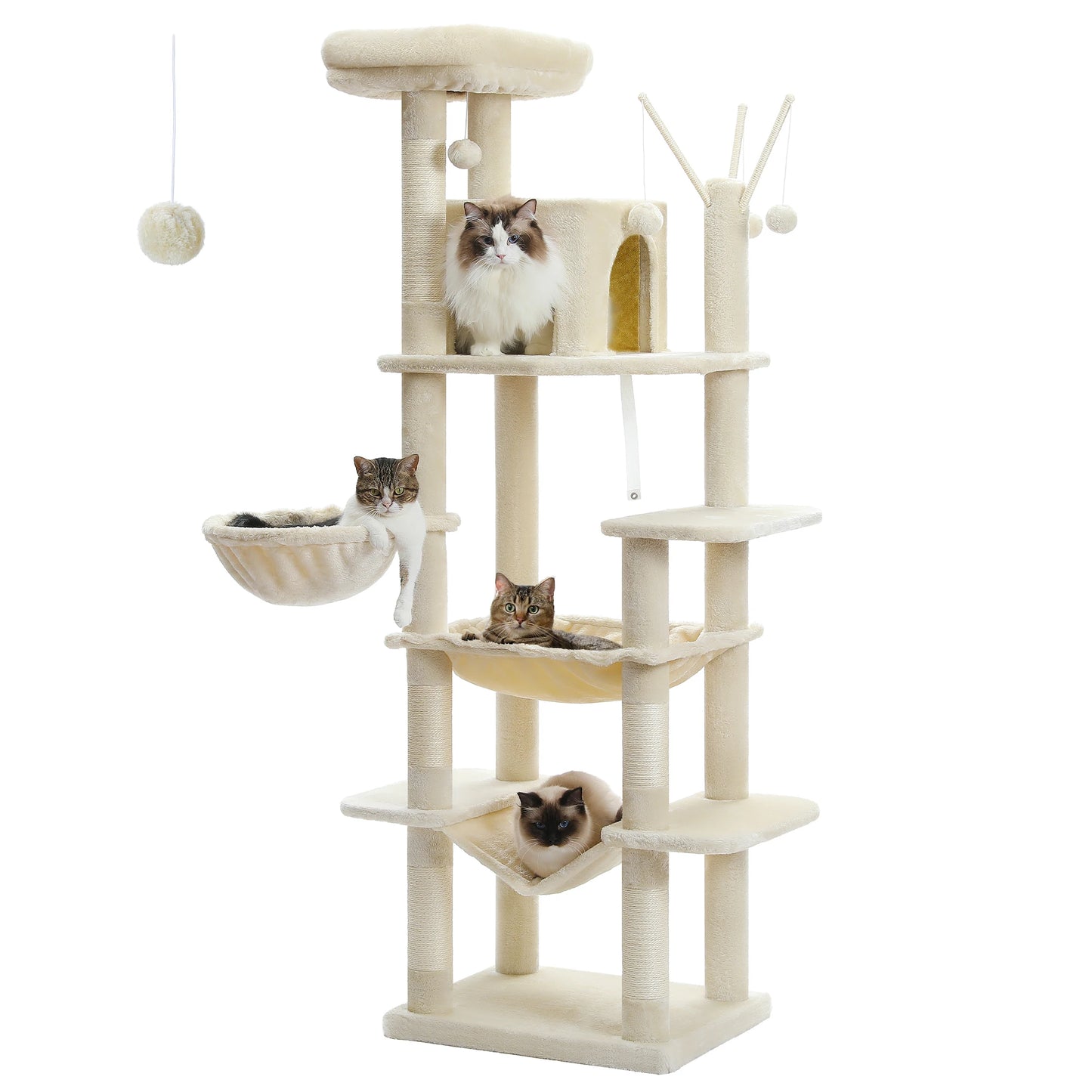 PAWZ Road Multi-Level Cat Tree Tower for Indoor Cats