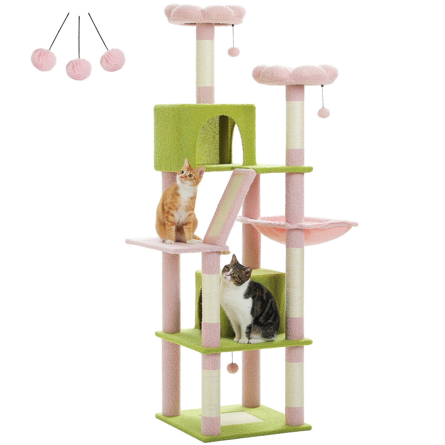 PAWZ Road Multi-Level Cat Tree Tower for Indoor Cats