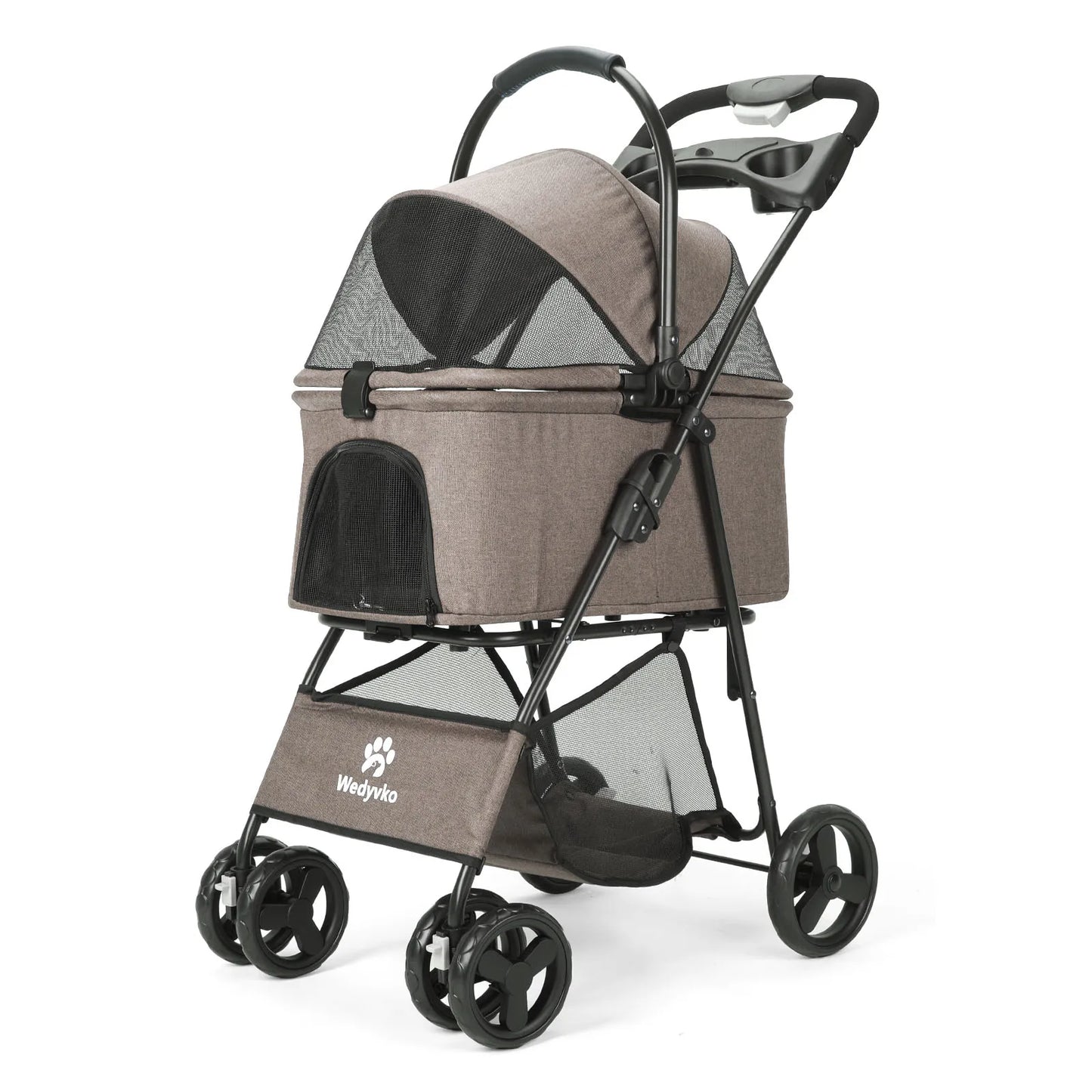 3in1 Pet Stroller With Removable Carrier For Dogs And Cats
