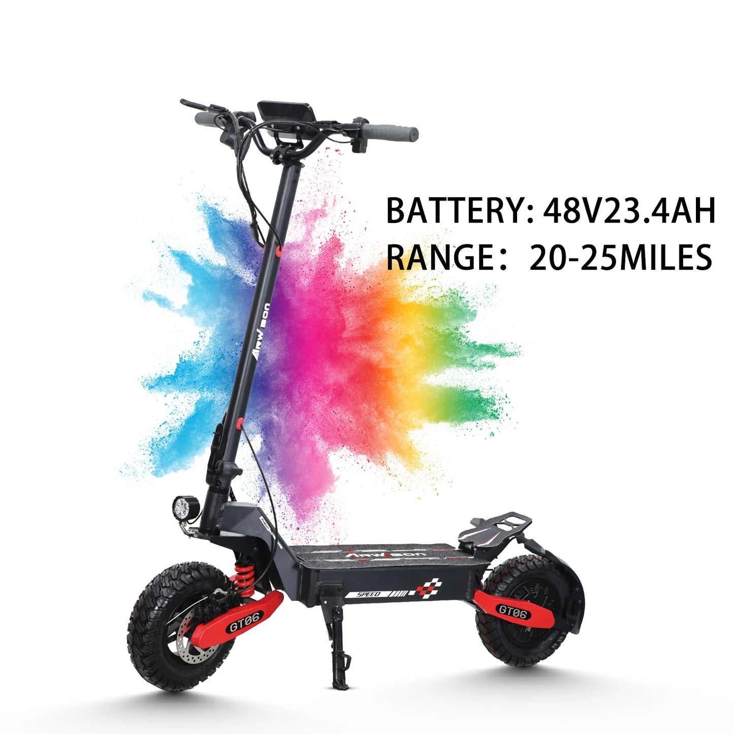 Arwibon GT06 1200W Foldable E Scooter For Adults Off Road