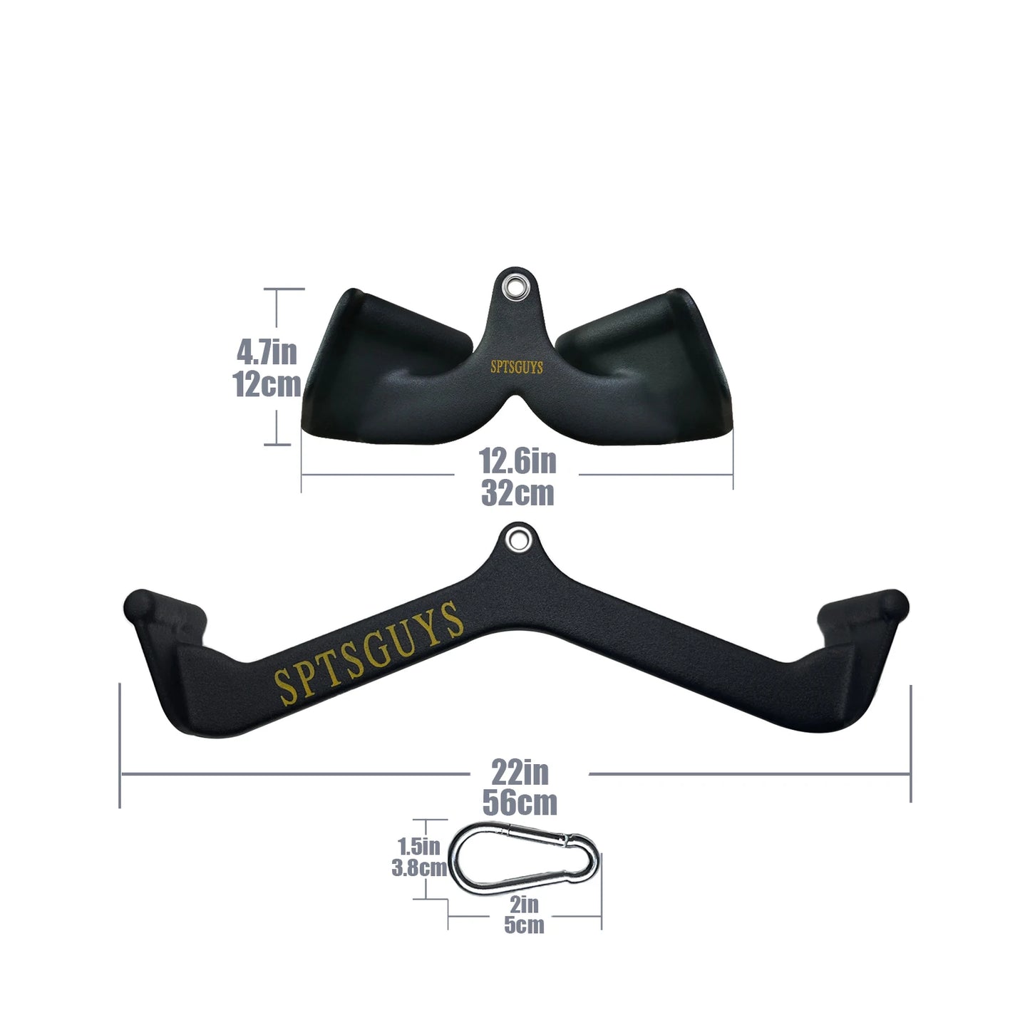 MARSAFIT Lat Pulldown Bar For Cable Pulley System Back Tricep