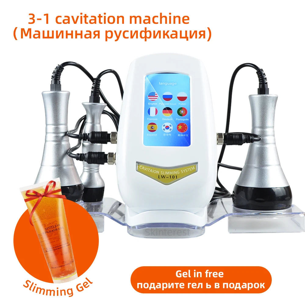 MISSHEART 3in1 Beauty Body Slimming Massager Cavitation Device