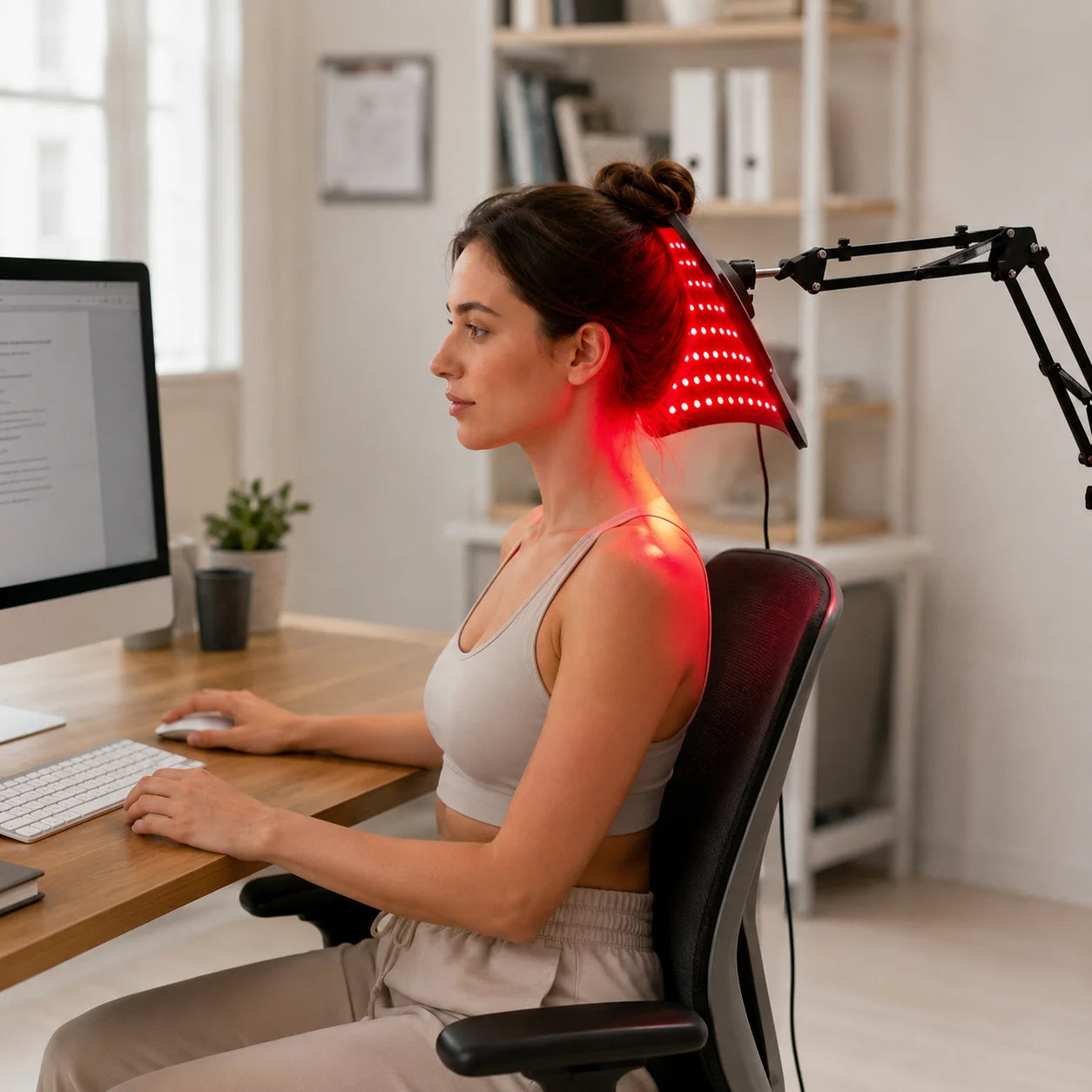 Near Infrared Light Therapy Panel For Face And Body Stand