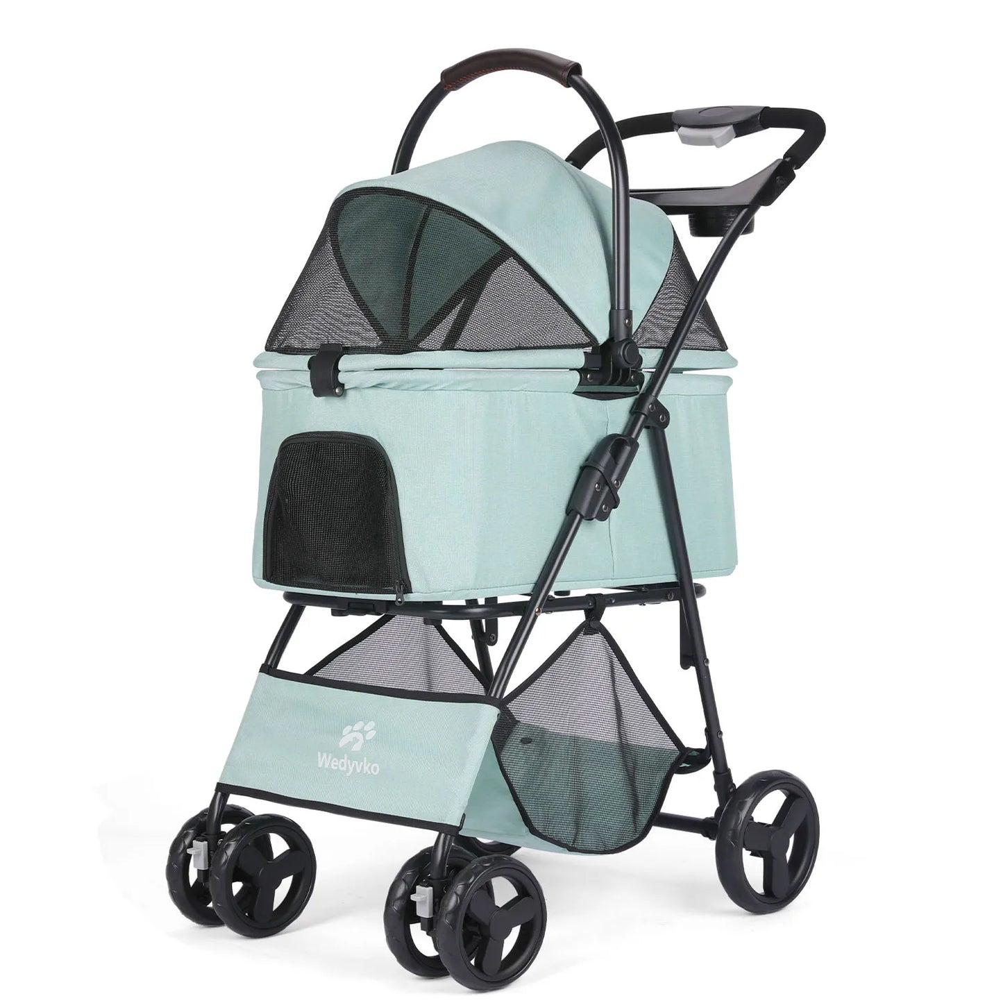 3in1 Pet Stroller With Removable Carrier For Dogs And Cats