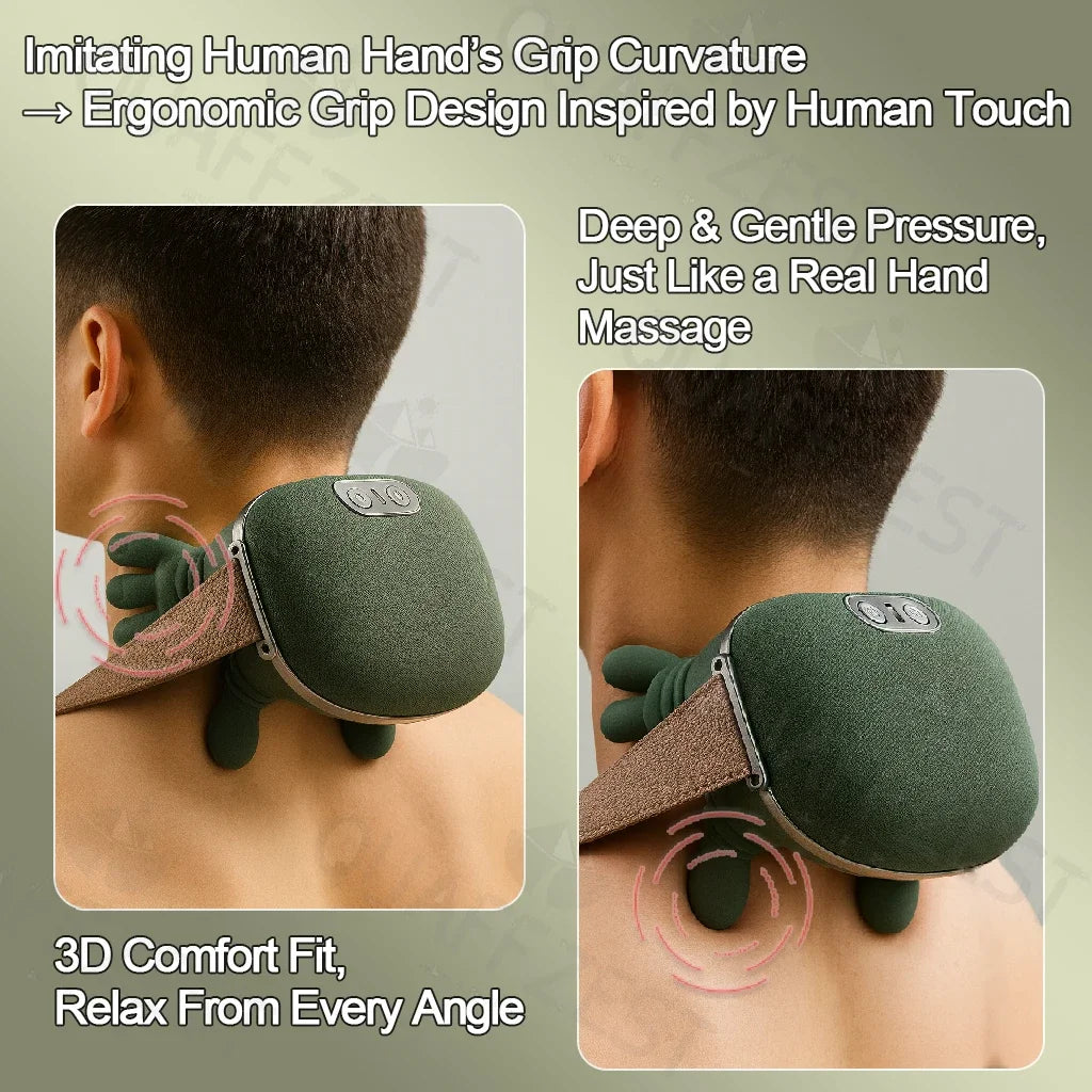 FODRK Bionic Finger Neck And Shoulder Massager Wireless