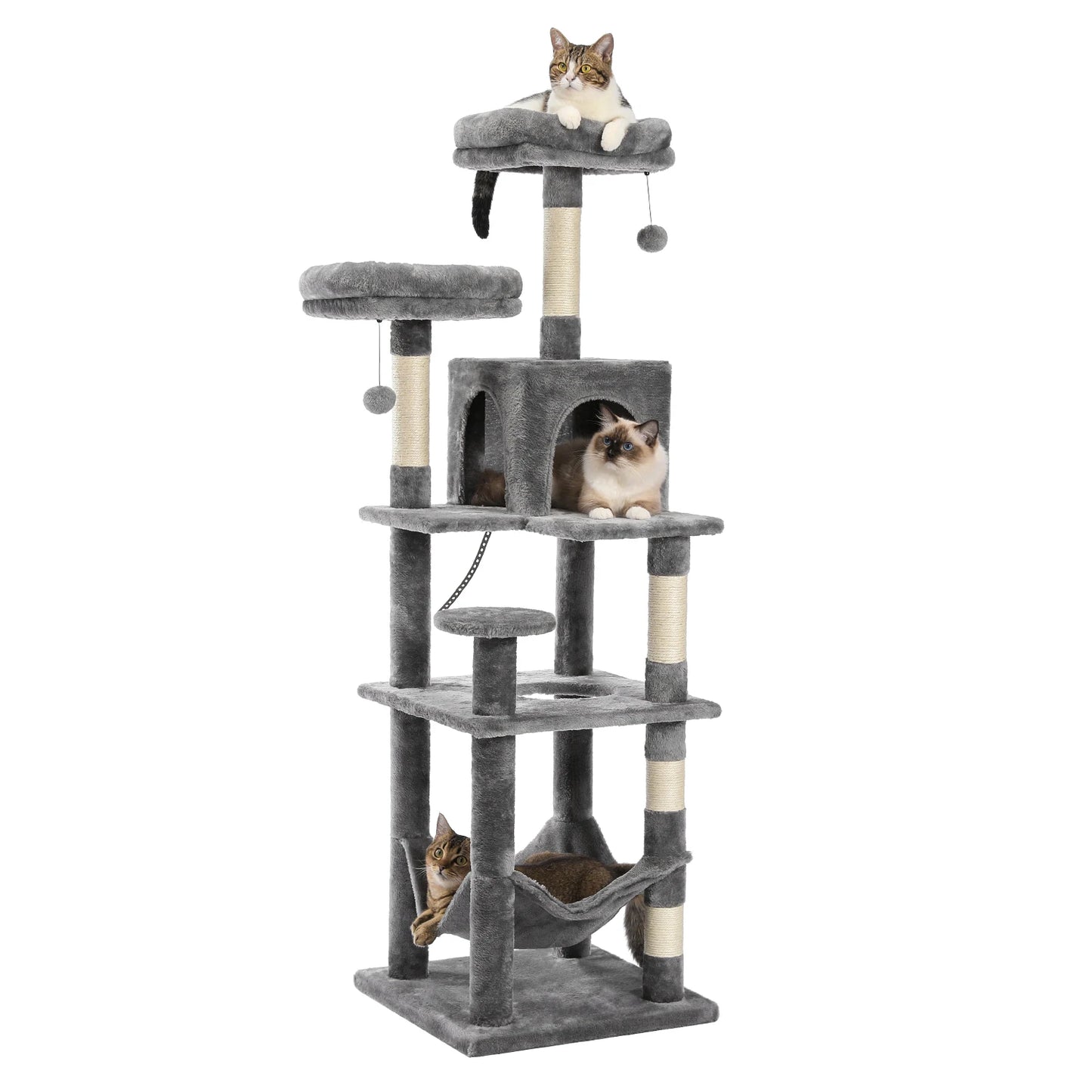PAWZ Road Multi-Level Cat Tree Tower for Indoor Cats