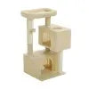 PEQULTI CN Cat Tree Tower With Natural Indoor Sisal Scratching Post And Condo