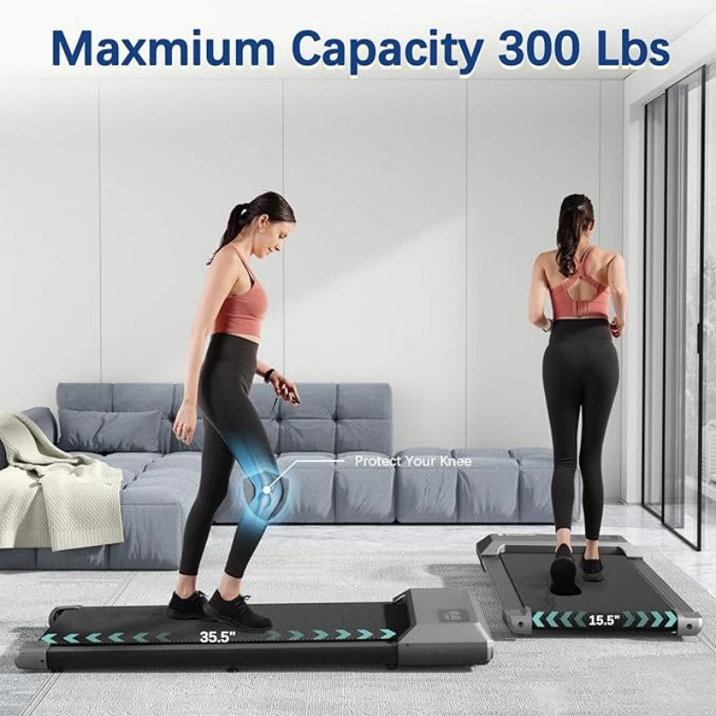 Superun Treadmill 300Lb Capacity Home 2In1 Walking Running
