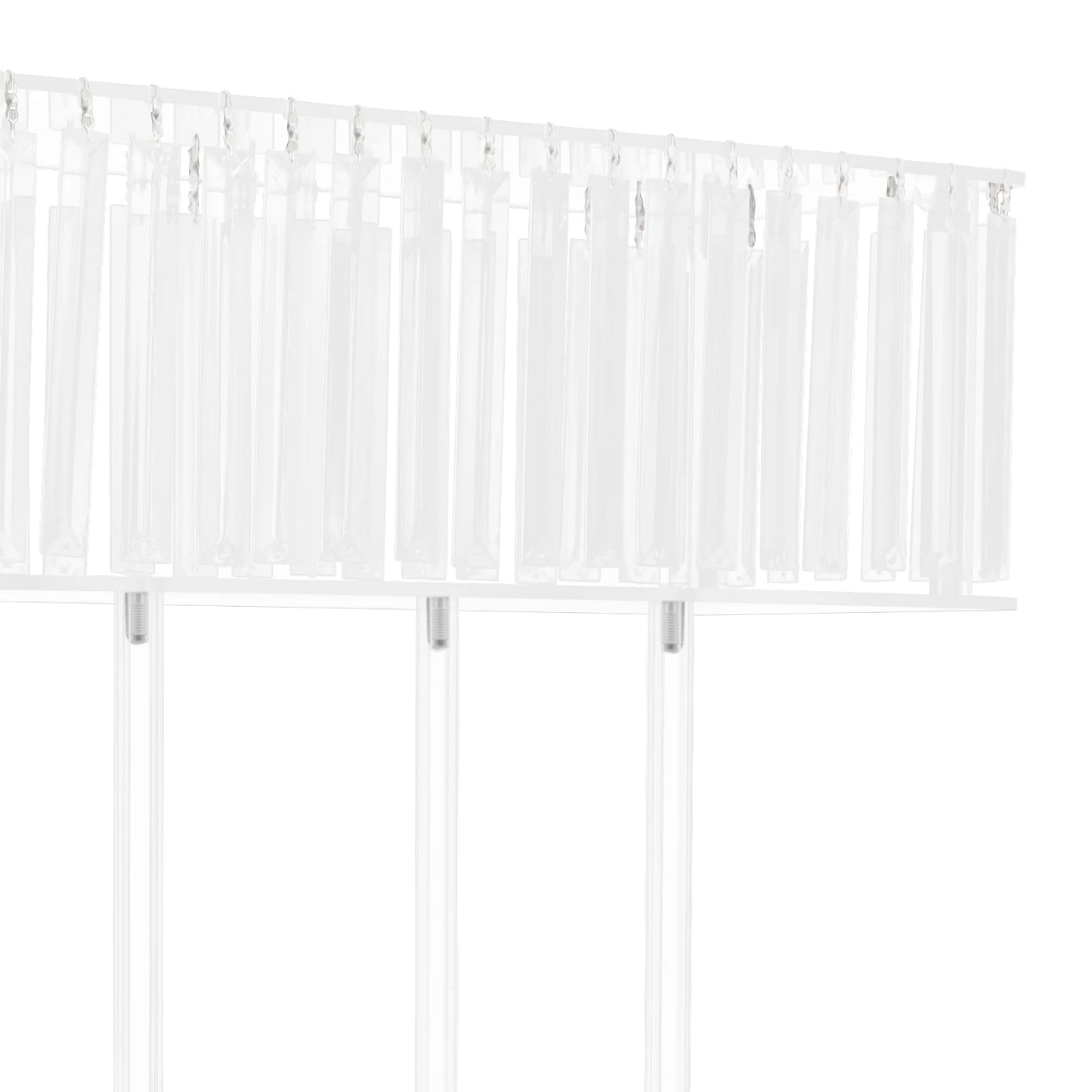 Bymaocar Crystal Flower Stand for Wedding Centerpieces and Displays