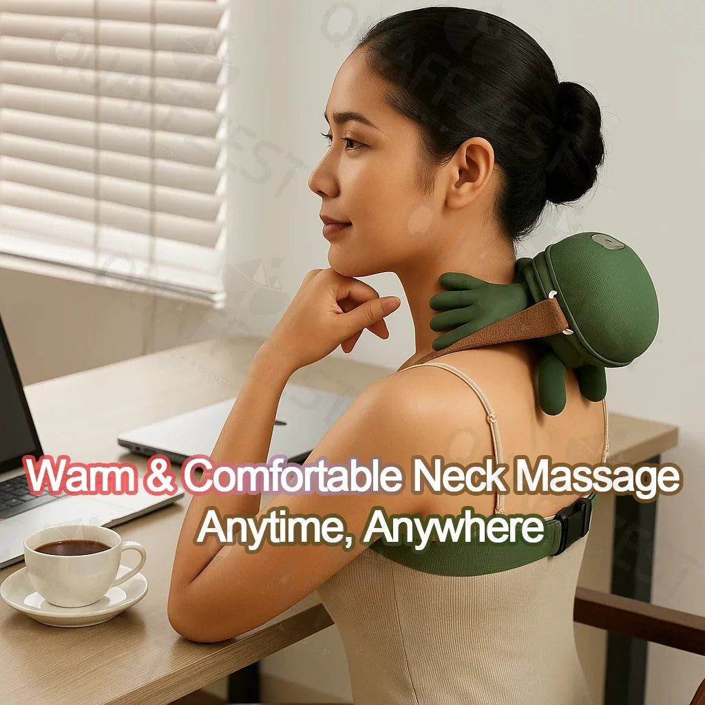 FODRK Bionic Finger Neck And Shoulder Massager Wireless