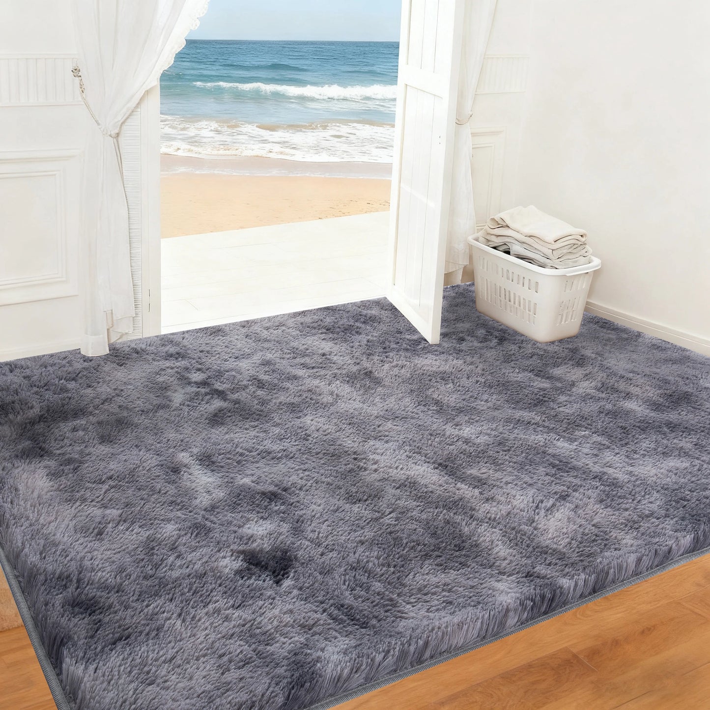 Ultra Soft Puffy Rug For Bedroom And Living Room Decor