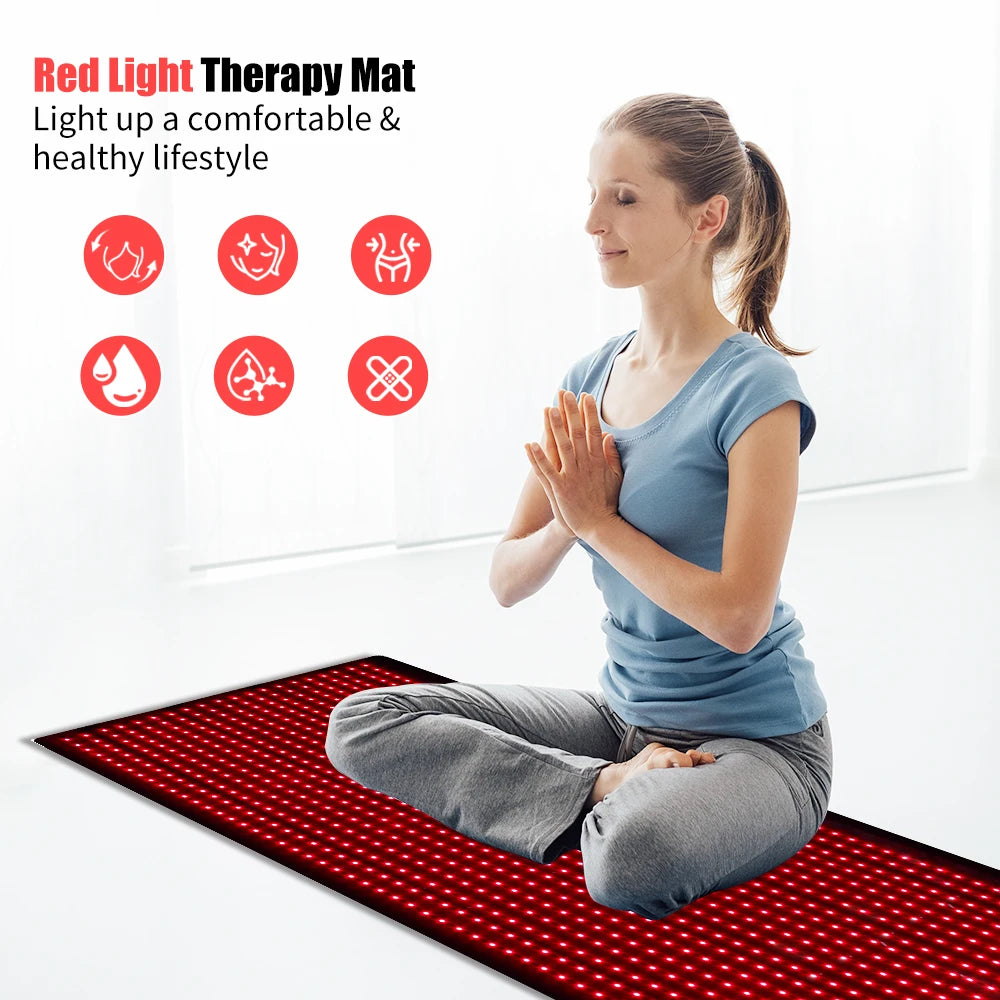 Full Body Red Light Therapy Mat Infrared LED Wellness Blanket