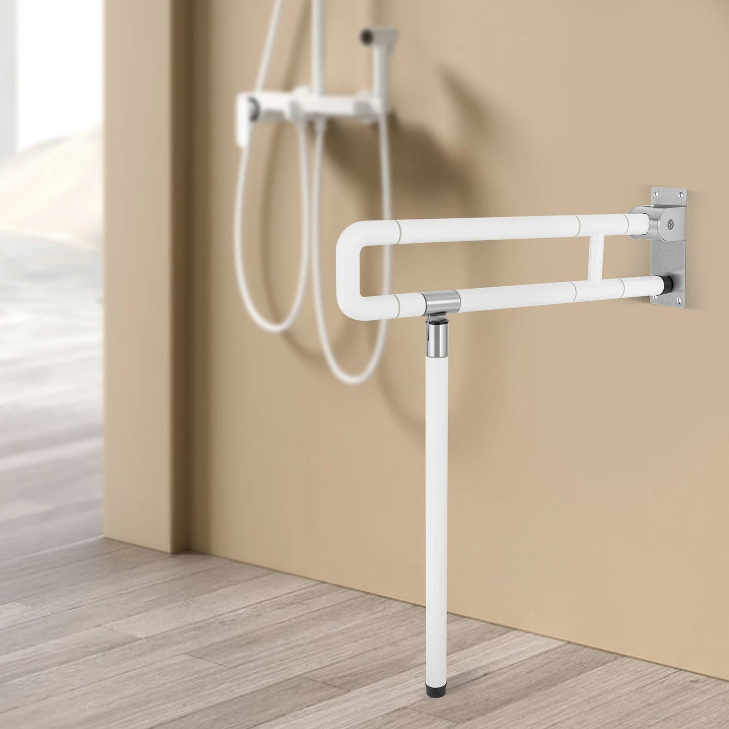 Foldable Wall Grab Bar For Toilet Assistance And Elderly Safety