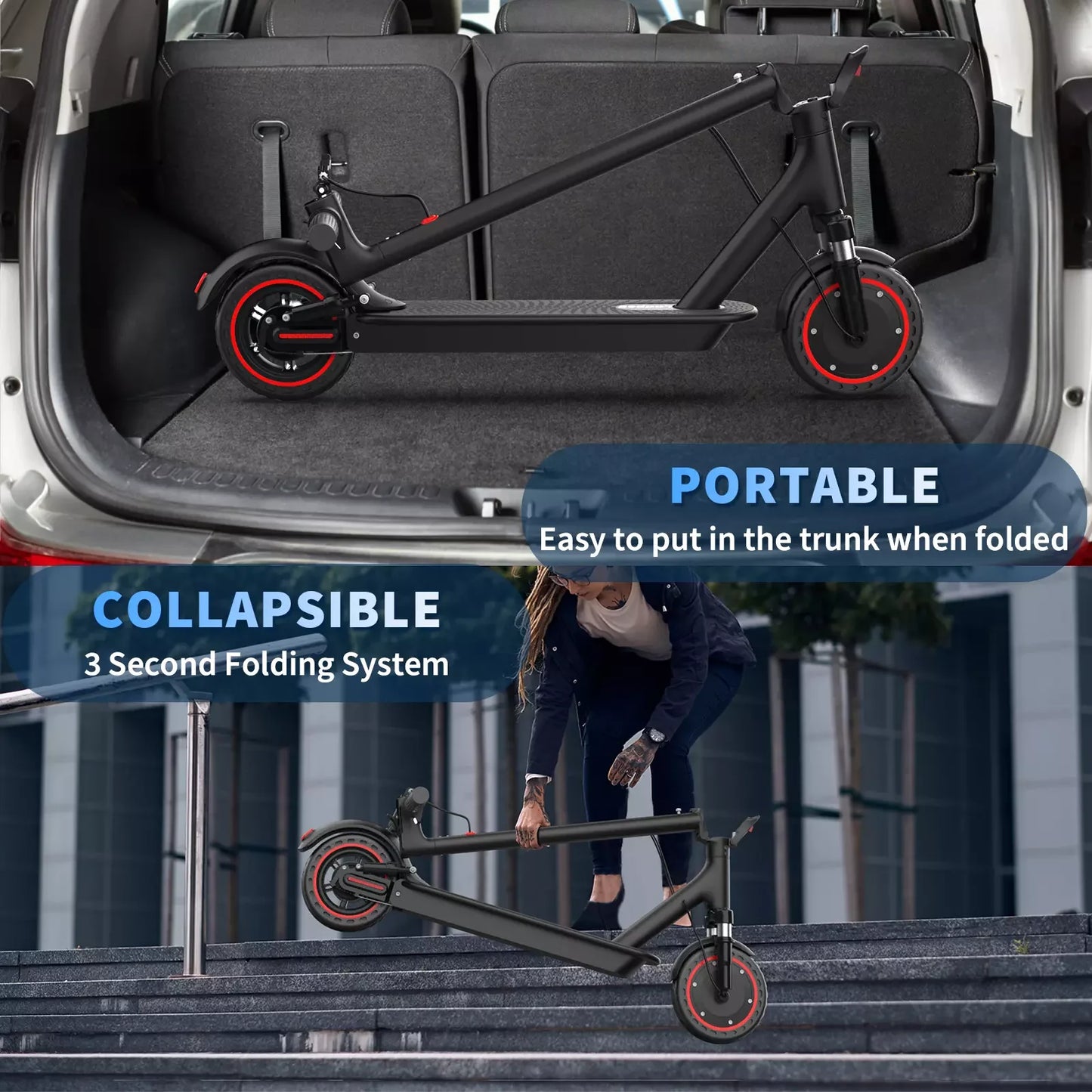 Ladped LP07 Electric Scooter 350W 19MPH Dual Suspension 23 Miles