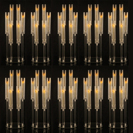 VINCIGANT 10pcs 6 Arm Candlestick Holders Candelabras