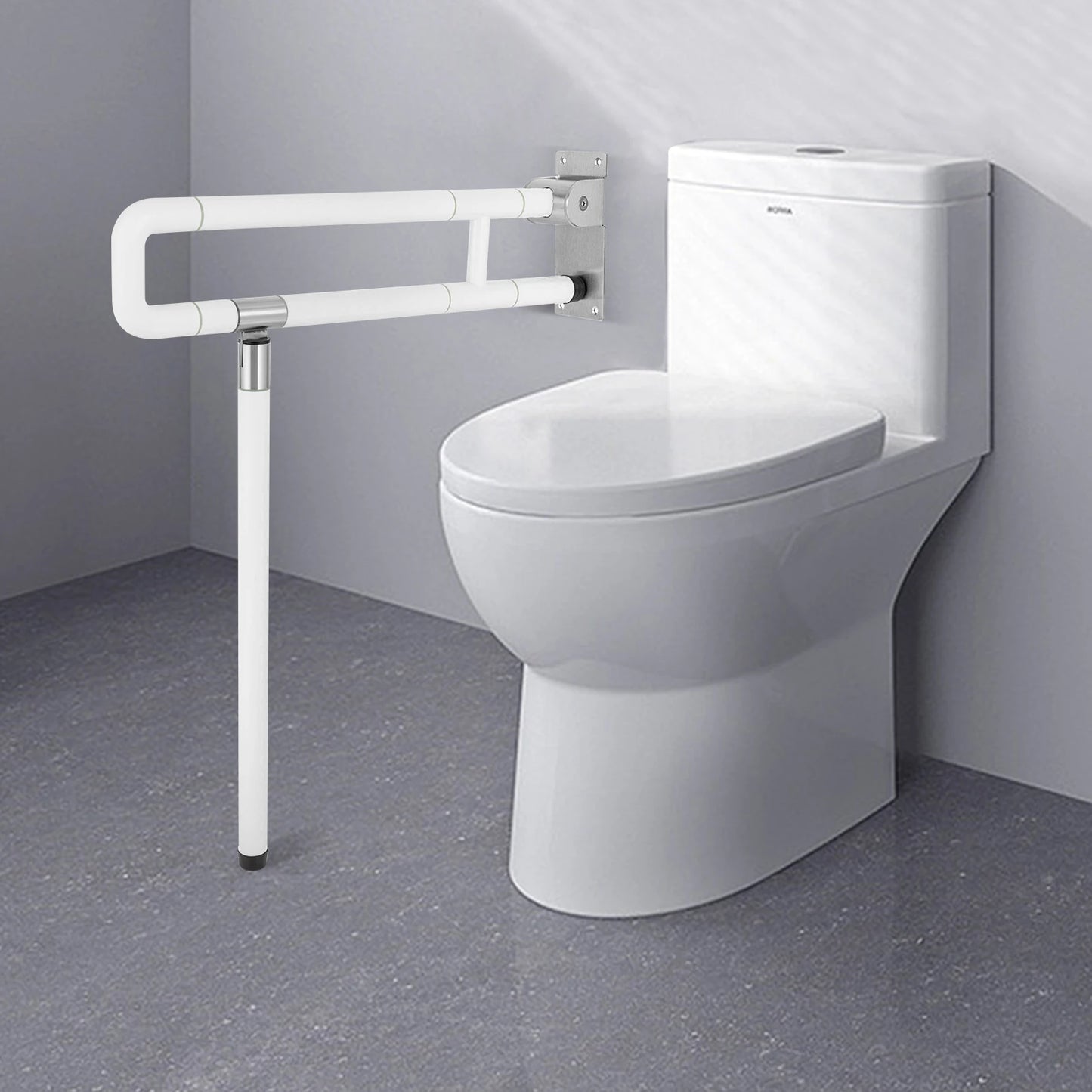 Foldable Wall Grab Bar For Toilet Assistance And Elderly Safety