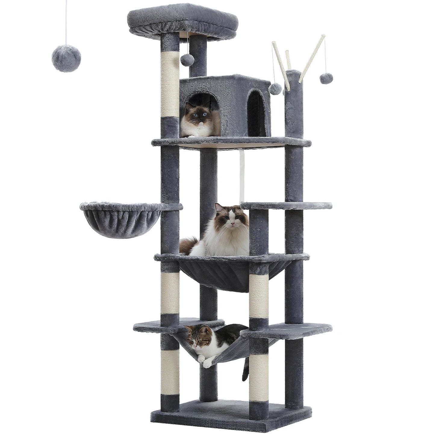 PAWZ Road Multi-Level Cat Tree Tower for Indoor Cats