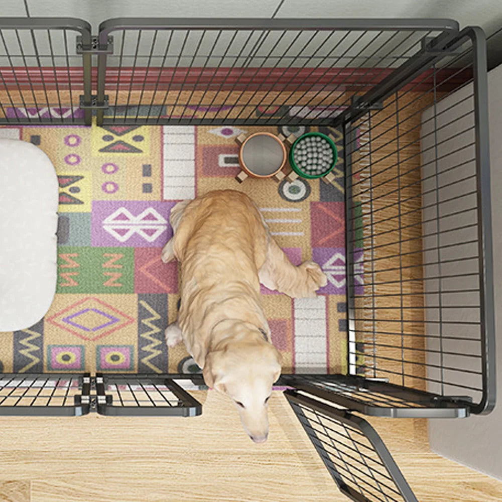 Foldable Four To Six Panels Dog Fence Playpen Heavy Duty Pet Cage