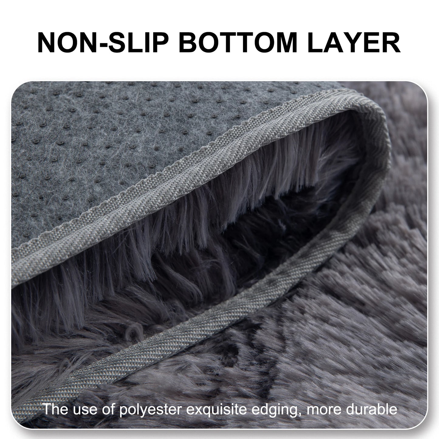 Ultra Soft Puffy Rug For Bedroom And Living Room Decor