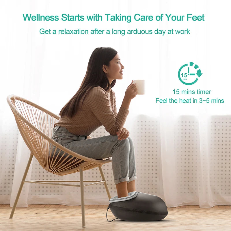 Medcursor Shiatsu Foot Massager With Heat Roller For Relief