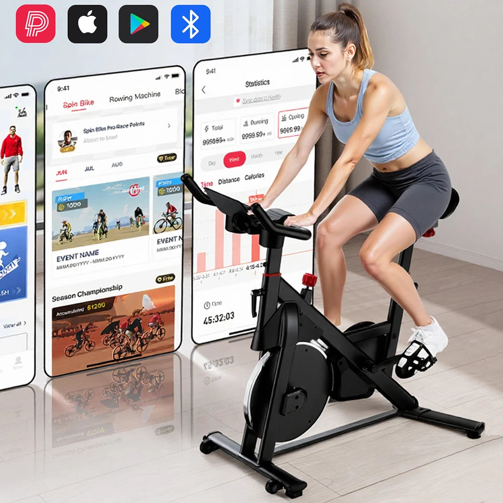 Superun Magnetic Resistance Exercise Bike for Home Workouts