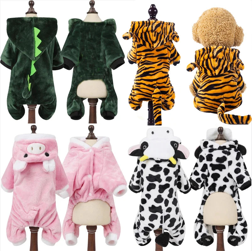 Soft Fleece Dog Jumpsuit For Small Dogs And Puppies