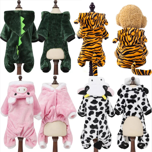 Soft Fleece Dog Jumpsuit For Small Dogs And Puppies