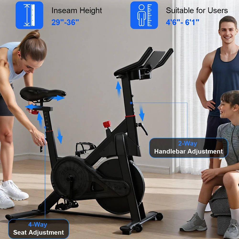 Superun Magnetic Resistance Exercise Bike for Home Workouts