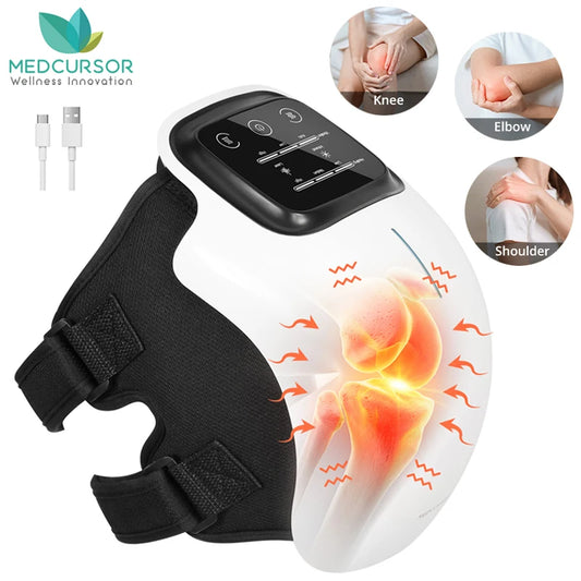 Medcursor Electric Heating Knee Massager Wireless Heated Pad With Vibration