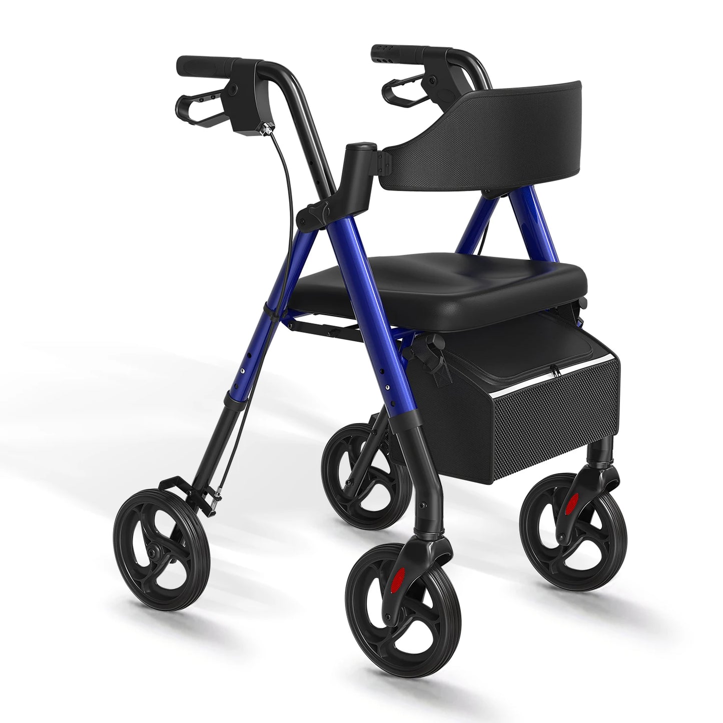 MaiDeSiTe Rollator Walker For Seniors With Seat Foldable Aluminum Frame